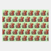 Feuille De Papier Cadeau Joyeux dessin d'Oiseau d'Anniversaire (Devant 2)