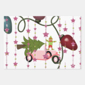 Feuille De Papier Cadeau Joyeux elfe d'arbre de Noël (Devant 3)