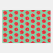 Feuille De Papier Cadeau Joyeux ensemble de Noël Matte 19" x 29" (Devant 3)