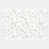 Feuille De Papier Cadeau Joyeux et lumineux avec Mistletoe (Devant 3)