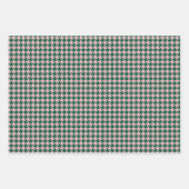 Feuille De Papier Cadeau Joyeux et lumineux Noël vert rose (Devant 3)