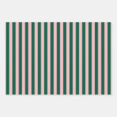 Feuille De Papier Cadeau Joyeux et lumineux Noël vert rose (Devant)