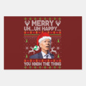 Feuille De Papier Cadeau Joyeux Euh Heureux Vous Connaissez La Chose Joe Bi (Devant 2)