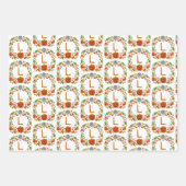 Feuille De Papier Cadeau Joyeux Fantômes mignons d'anniversaire (Devant 3)