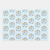 Feuille De Papier Cadeau Joyeux Festival de Noël Hanoukka (Devant 2)