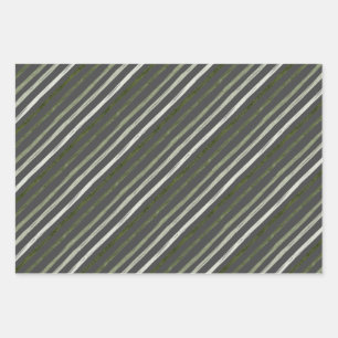 Feuille De Papier Cadeau Joyeux Gris Moderne Gris Gris Photo Noël