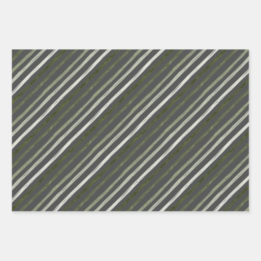 Feuille De Papier Cadeau Joyeux Gris Moderne Gris Gris Photo Noël (Devant)