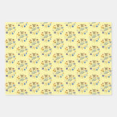 Feuille De Papier Cadeau Joyeux Hanukkah Mélange de Couleurs Mignon (Devant 2)