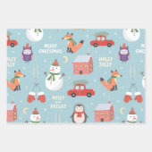 Feuille De Papier Cadeau Joyeux Jeu de Noël (Devant 2)