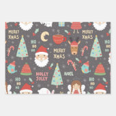 Feuille De Papier Cadeau Joyeux Jeu de Noël (Devant)