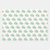 Feuille De Papier Cadeau Joyeux Joyeux et brillant Noël 3 (Devant 3)