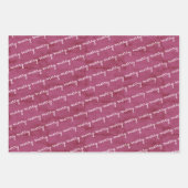 Feuille De Papier Cadeau Joyeux Joyeux Joyeux (Devant)