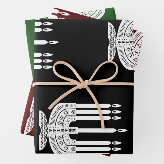 Feuille De Papier Cadeau Joyeux Kwanzaa (En situation)