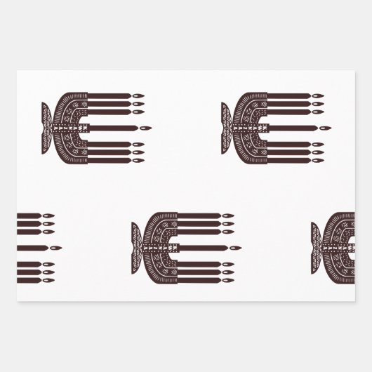 Feuille De Papier Cadeau Joyeux Kwanzaa (Devant)