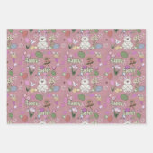 Feuille De Papier Cadeau Joyeux Lapin de Pâques (Devant 3)