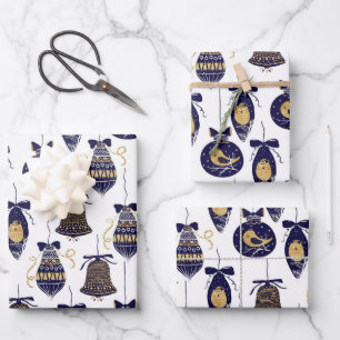 Feuille De Papier Cadeau Joyeux Motif de Noël