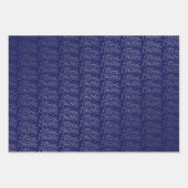 Feuille De Papier Cadeau Joyeux Motif de script de Noël (Devant 2)