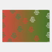 Feuille De Papier Cadeau Joyeux Noël (Devant 2)