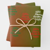 Feuille De Papier Cadeau Joyeux Noël (En situation)