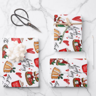 Feuille De Papier Cadeau Joyeux Noël
