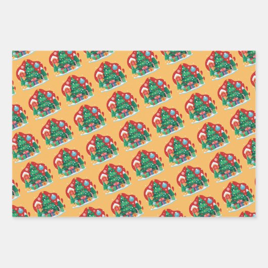 Feuille De Papier Cadeau Joyeux Noël (Devant 2)