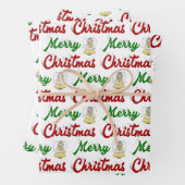 Feuille De Papier Cadeau Joyeux Noël Angel rouge vert script (En situation)