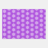 Feuille De Papier Cadeau Joyeux Noël aux flocons de neige brillants (Devant 2)