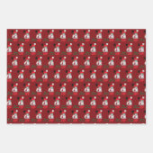 Feuille De Papier Cadeau Joyeux Noël Black African American Woman Cadeaux (Devant 2)