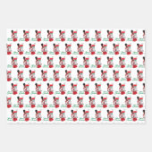 Feuille De Papier Cadeau Joyeux Noël Black African American Woman Cadeaux (Devant)