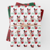 Feuille De Papier Cadeau Joyeux Noël Black African American Woman Cadeaux (En situation)