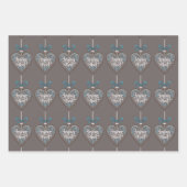 Feuille De Papier Cadeau Joyeux Noel Cadeau de Noël français (Devant 2)