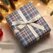 Feuille De Papier Cadeau Joyeux Noël Calligraphie Script Marine Blue Cute