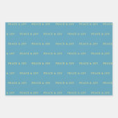 Feuille De Papier Cadeau Joyeux Noël Chicago Skyline Holiday (Devant 2)