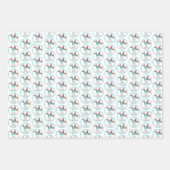 Feuille De Papier Cadeau Joyeux Noël Dachshund (Devant 2)