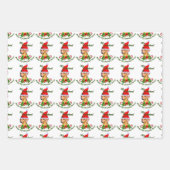 Feuille De Papier Cadeau Joyeux Noël Dachshund (Devant)