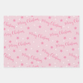 Feuille De Papier Cadeau Joyeux Noël Étoiles Noël Arbres Noël Noël (Devant)