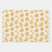 Feuille De Papier Cadeau Joyeux Noël Gingerbread Cookies (Devant 2)