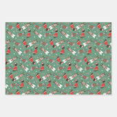 Feuille De Papier Cadeau Joyeux Noël Grands Chiens Danois (Devant 3)