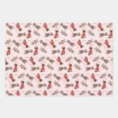 Feuille De Papier Cadeau Joyeux Noël Grands Chiens Danois (Devant 2)