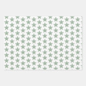 Feuille De Papier Cadeau Joyeux Noël Green Calligraphie Star (Devant 2)