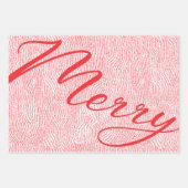 Feuille De Papier Cadeau Joyeux Noël Joyeux Noël Joyeux Fun Main Fun (Devant)