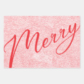 Feuille De Papier Cadeau Joyeux Noël Joyeux Noël Joyeux Fun Main Fun (Devant 3)