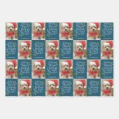 Feuille De Papier Cadeau Joyeux Noël Joyeux Nouvel An - 1 Photo Whimsical (Devant)