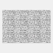 Feuille De Papier Cadeau Joyeux Noël manuscrit (Devant 3)