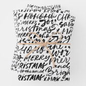 Feuille De Papier Cadeau Joyeux Noël manuscrit (En situation)