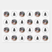 Feuille De Papier Cadeau Joyeux Noël moderne Motif d'arbre photo (Devant 2)