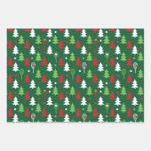 Feuille De Papier Cadeau 🎄 Joyeux Noël 🎾 motif de tennis (Devant 2)