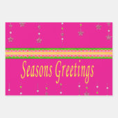 Feuille De Papier Cadeau Joyeux Noël Pepperment Père Noël (Devant 3)