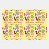 Feuille De Papier Cadeau Joyeux Noël Père Noël (Devant 2)