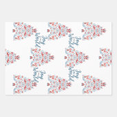 Feuille De Papier Cadeau Joyeux Noël / Personnaliser le nom (Devant 2)